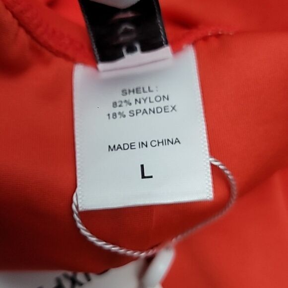 Red 80's 90's Inspired One Piece Swimsuit Women's Size Large - Picture 8 of 12